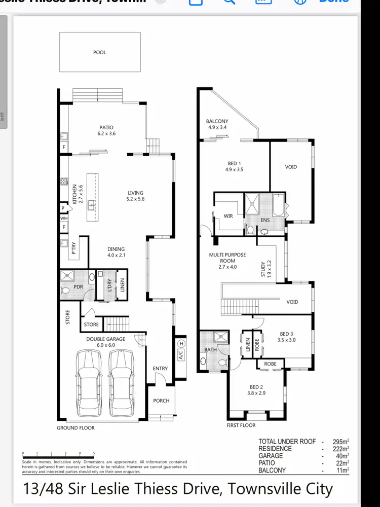 Floorplan of Homely house listing, 13/48 Sir Leslie Thiess Drive, Townsville City QLD 4810