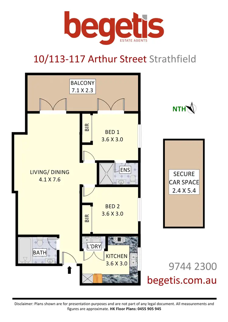Floorplan of Homely apartment listing, 10/113-117 Arthur Street, Strathfield NSW 2135
