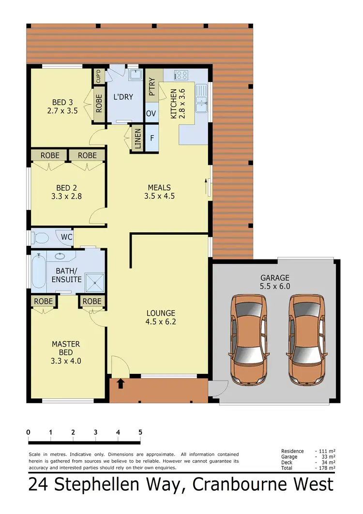 Floorplan of Homely house listing, 24 Stephellen Way, Cranbourne West VIC 3977