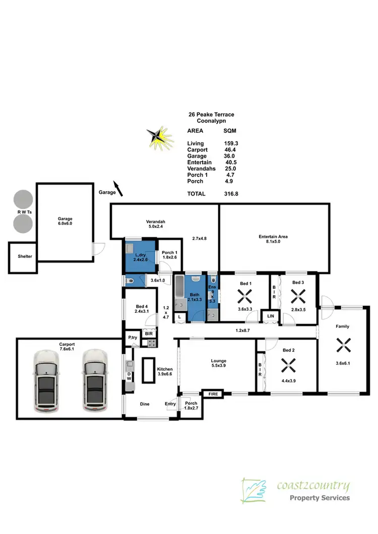 Floorplan of Homely house listing, 26 Peake Terrace, Coonalpyn SA 5265