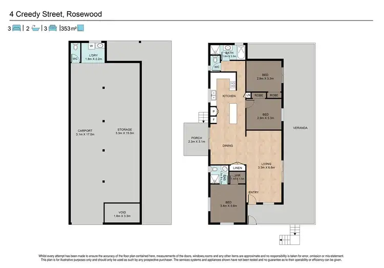 Floorplan of Homely house listing, 4 Creedy Street, Rosewood QLD 4340