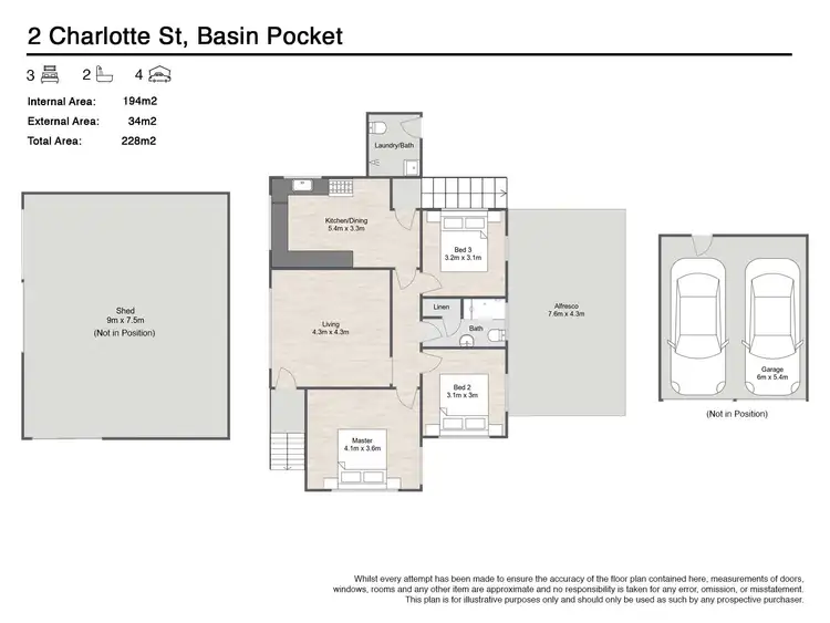 Floorplan of Homely house listing, 2 Charlotte Street, Basin Pocket QLD 4305
