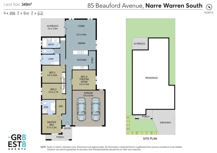 Floorplan of Homely house listing, 85 Beauford Avenue, Narre Warren South VIC 3805
