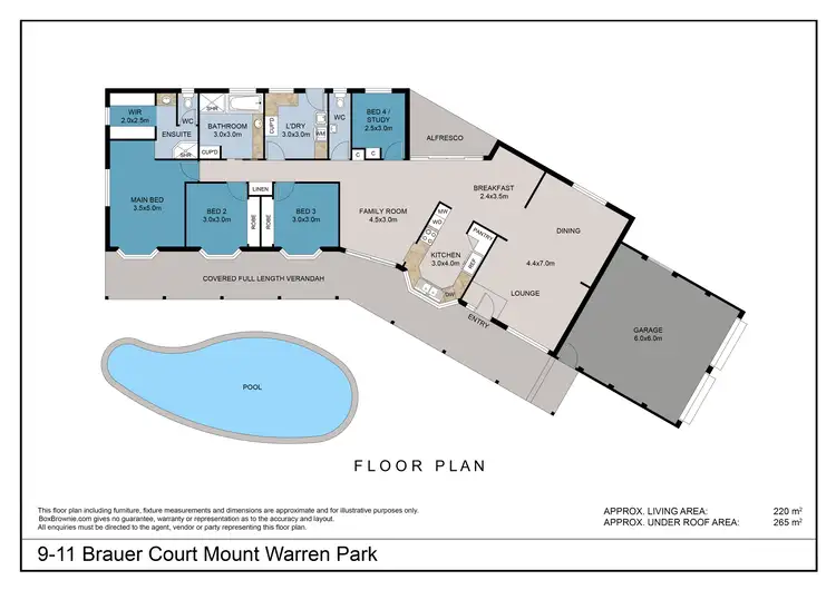 Floorplan of Homely house listing, 9 -11 Brauer Court, Mount Warren Park QLD 4207