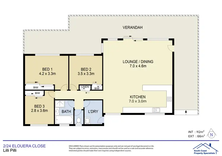 Floorplan of Homely house listing, 2/24 Elouera Close, Lilli Pilli NSW 2536