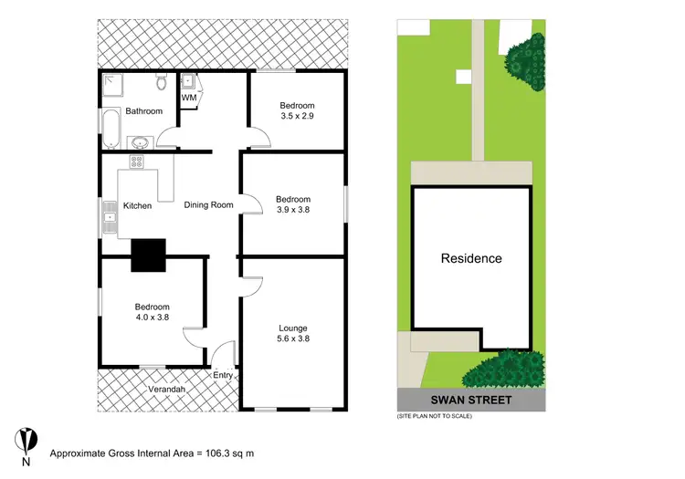 Floorplan of Homely house listing, 43 Swan Street, Morpeth NSW 2321