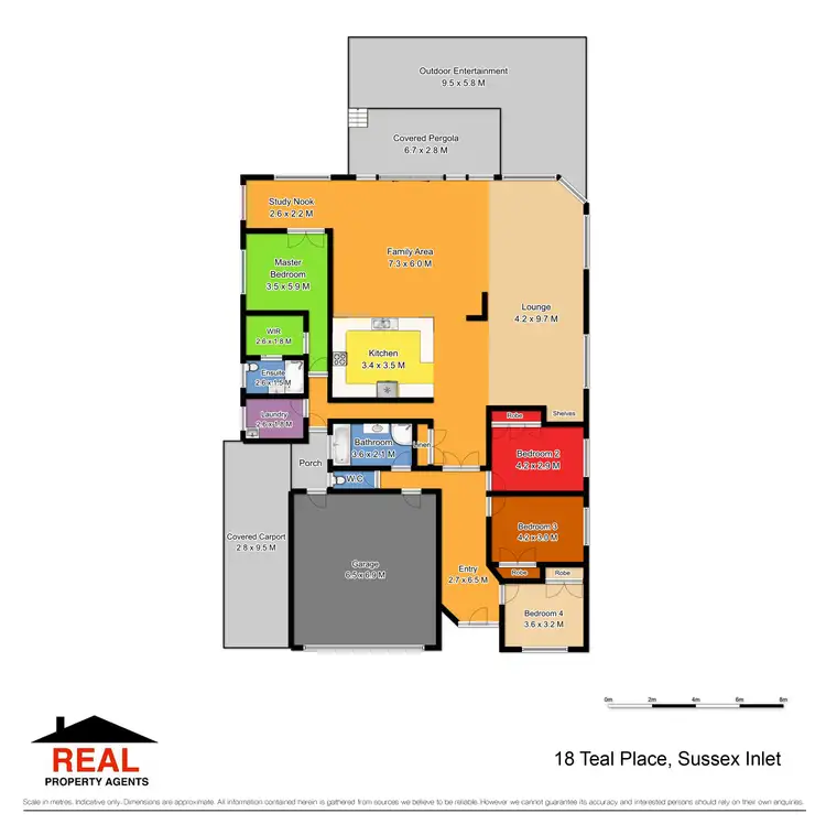 Floorplan of Homely house listing, 18 Teal Place, Sussex Inlet NSW 2540