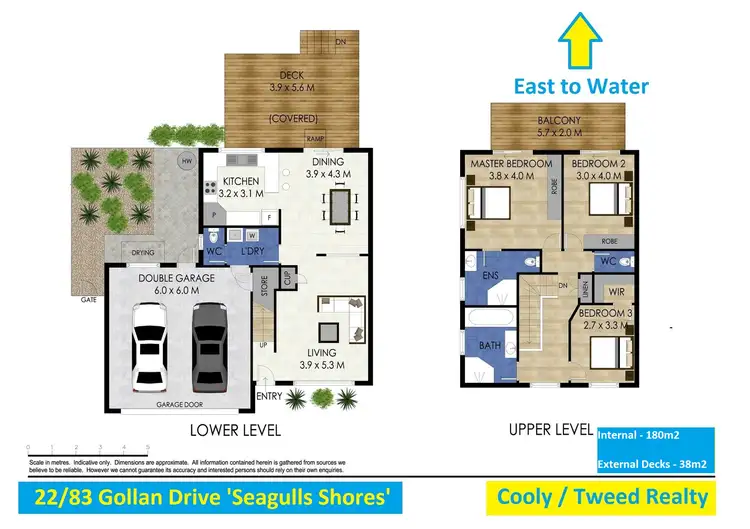 Floorplan of Homely townhouse listing, 22/83 Gollan Drive, Tweed Heads West NSW 2485