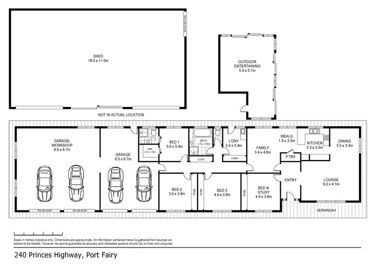 Floorplan of Homely house listing, 240 PRINCES HIGHWAY, Port Fairy VIC 3284