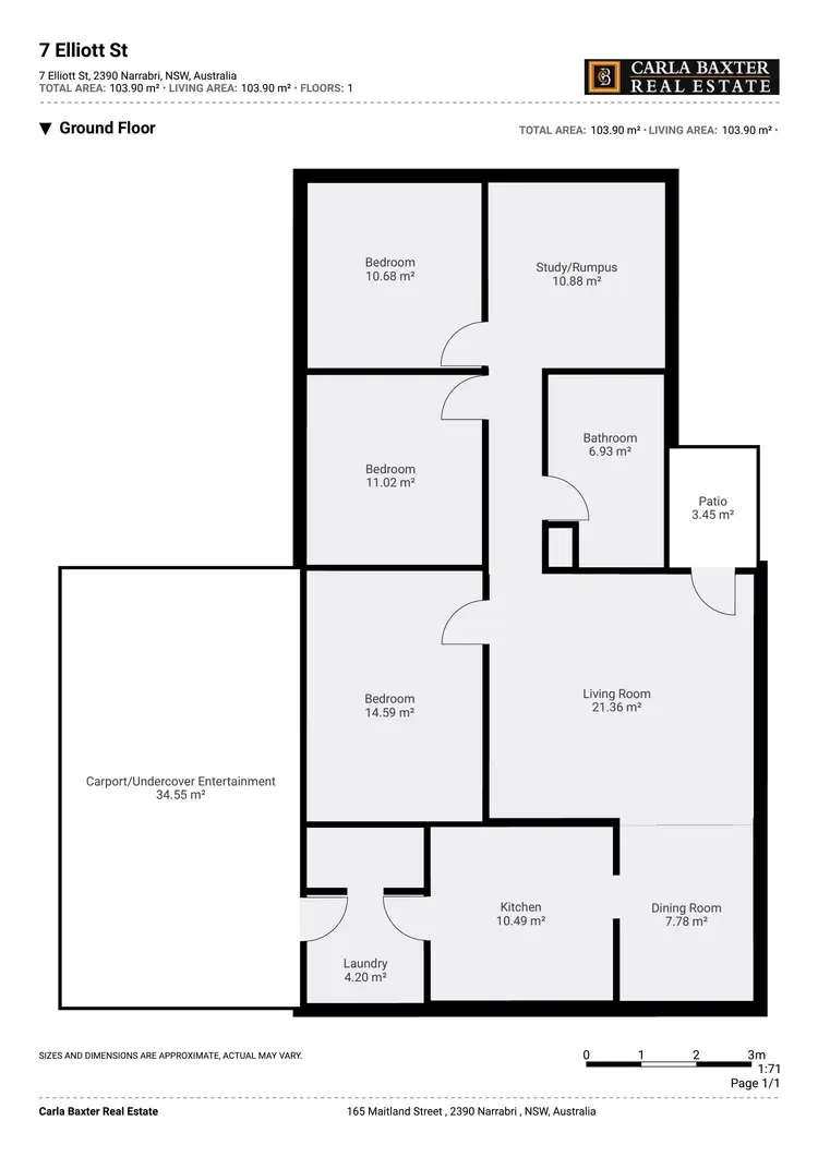 Floorplan of Homely house listing, 7 Elliot Street, Narrabri NSW 2390