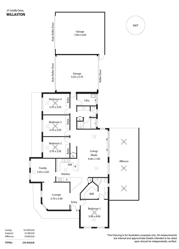 Floorplan of Homely house listing, 27 Colville Drive, Willaston SA 5118