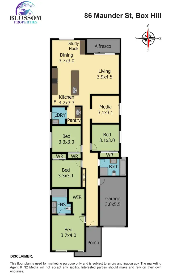 Floorplan of Homely house listing, 86 Maunder Street, Box Hill NSW 2765