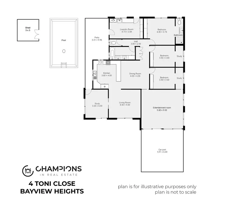 Floorplan of Homely house listing, 4 Toni Close, Bayview Heights QLD 4868