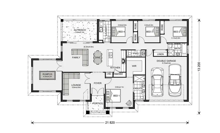 Floorplan of Homely house listing, Lot 5 Carlyle Court, Chinchilla QLD 4413