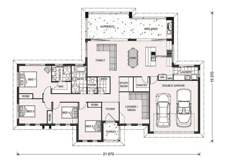 Floorplan of Homely house listing, Lot 4 Carlyle Court, Chinchilla QLD 4413