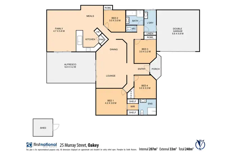 Floorplan of Homely house listing, 25 Murray Street, Oakey QLD 4401