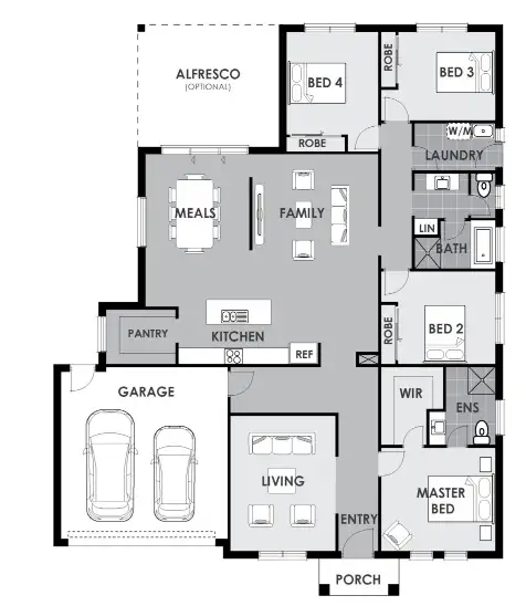 Floorplan of Homely house listing, Lot 412 Damselfly Way, Officer VIC 3809