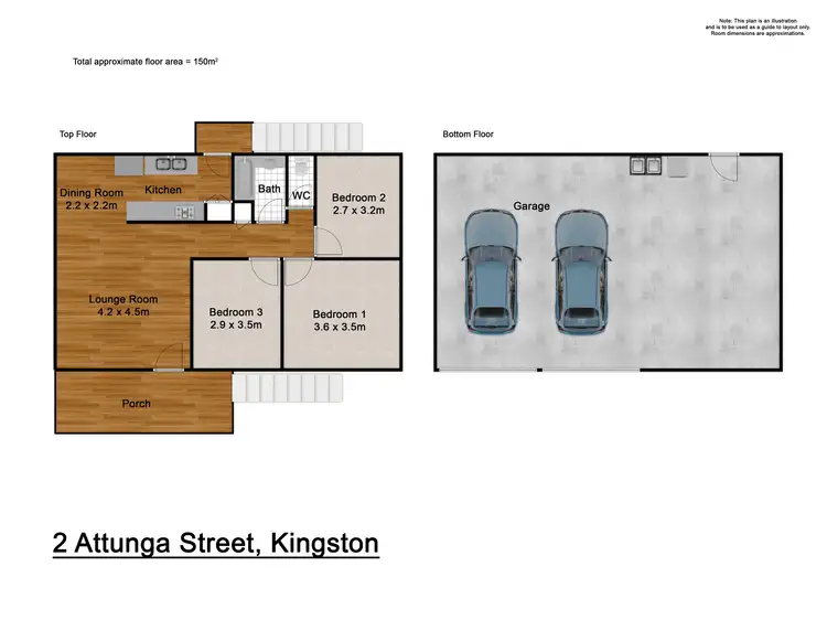 Floorplan of Homely house listing, 2 Attunga Street, Kingston QLD 4114