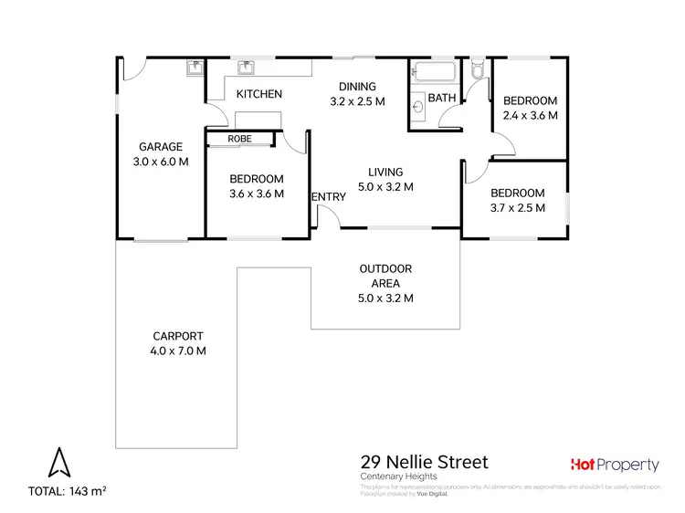 Floorplan of Homely house listing, 29 Nellie Street, Centenary Heights QLD 4350