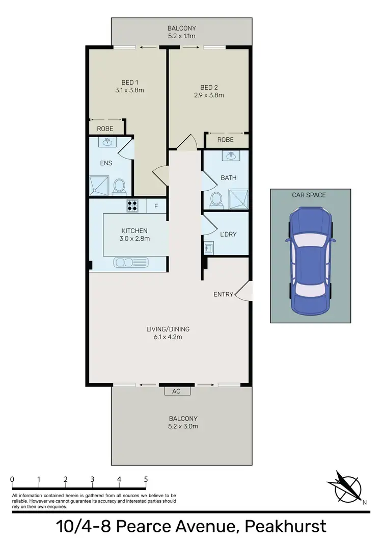 Floorplan of Homely apartment listing, 10/4-8 Pearce Avenue, Peakhurst NSW 2210