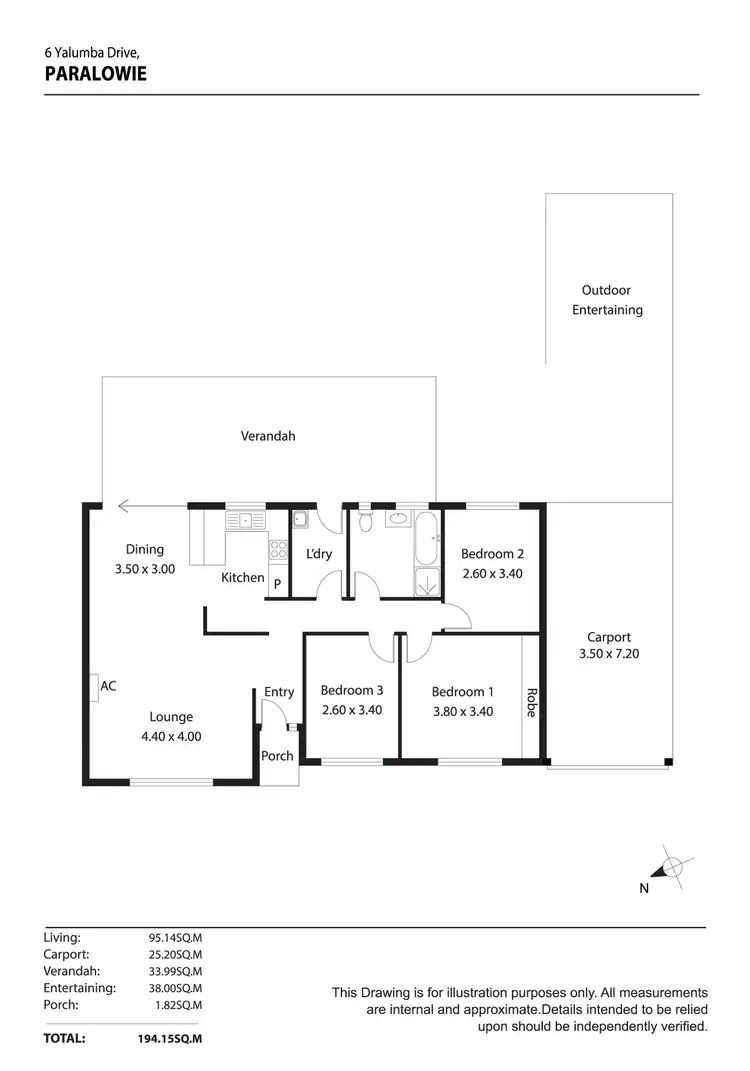 Floorplan of Homely house listing, 6 Yalumba Drive, Paralowie SA 5108