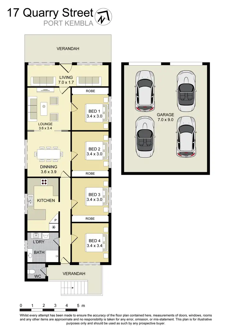 Floorplan of Homely house listing, 17 Quarry Street, Port Kembla NSW 2505