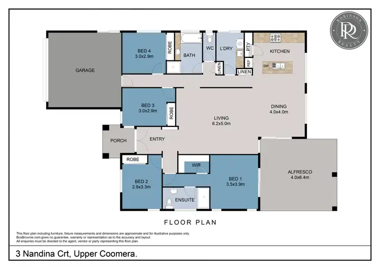 Floorplan of Homely house listing, 3 Nandina Court, Upper Coomera QLD 4209