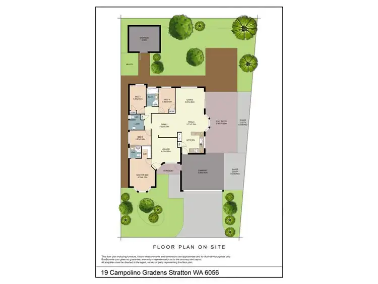 Floorplan of Homely house listing, 19 Campolino Gardens, Stratton WA 6056