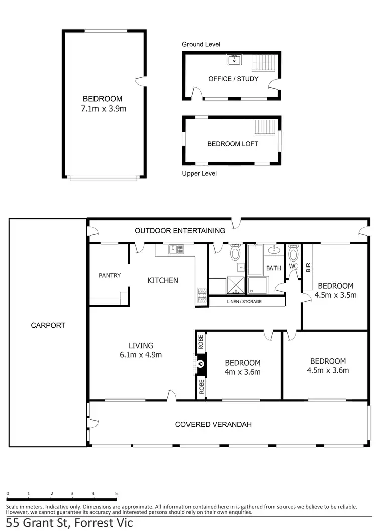 Floorplan of Homely house listing, 55 Grant Street, Forrest VIC 3236