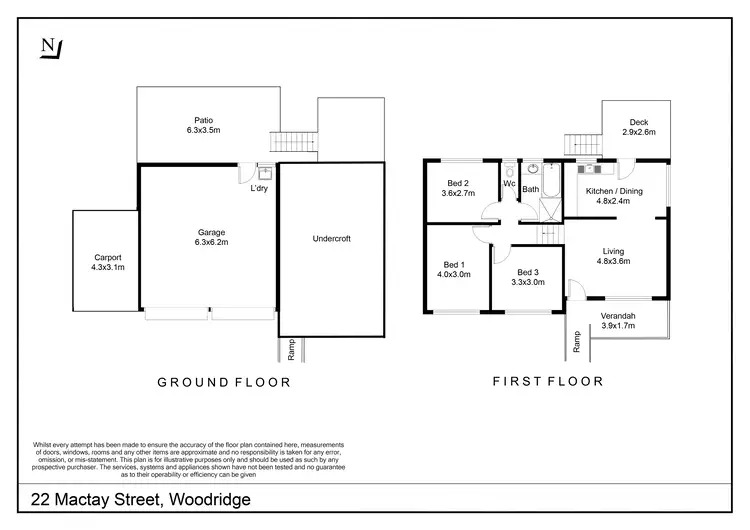 Floorplan of Homely house listing, 22 Mactay Street, Woodridge QLD 4114