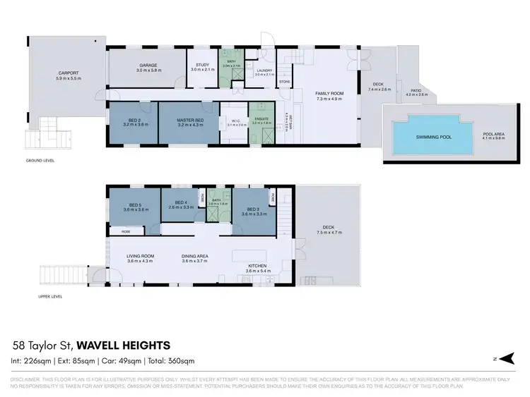 Floorplan of Homely house listing, 58 Taylor Street, Wavell Heights QLD 4012