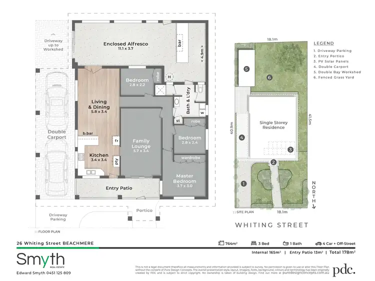 Floorplan of Homely house listing, 26 Whiting Street, Beachmere QLD 4510
