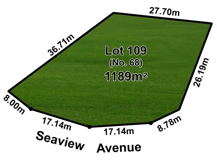 Floorplan of Homely land listing, 68 Seaview Avenue, Wirrina Cove SA 5204