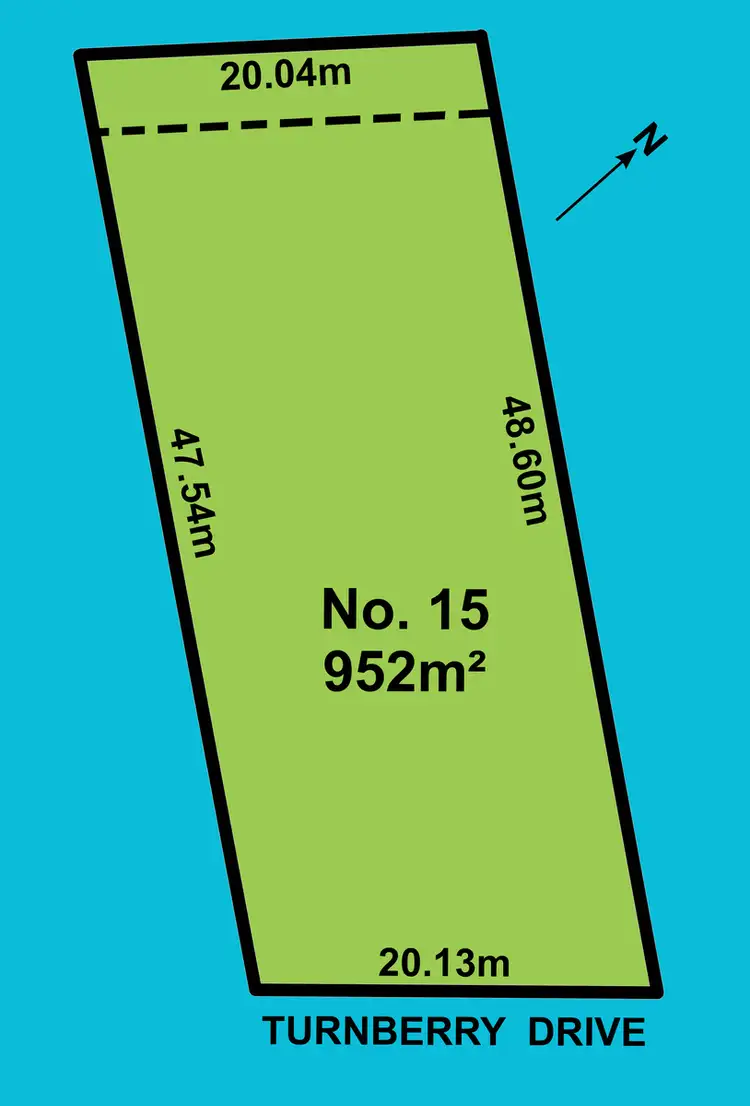 Floorplan of Homely land listing, 15 Turnberry Drive, Normanville SA 5204