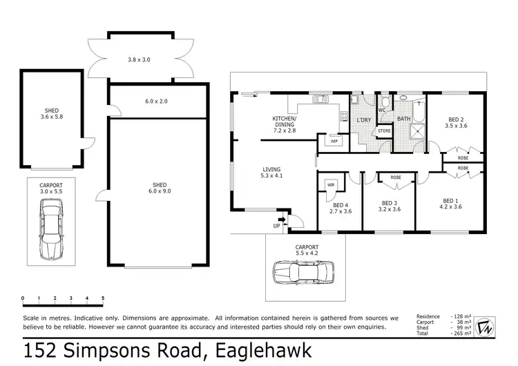 Floorplan of Homely house listing, 152 Simpsons Road, Eaglehawk VIC 3556