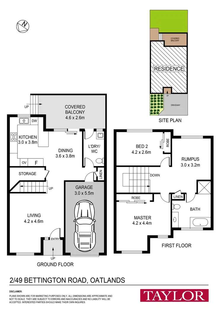 Floorplan of Homely townhouse listing, 2/49 Bettington Road, Oatlands NSW 2117
