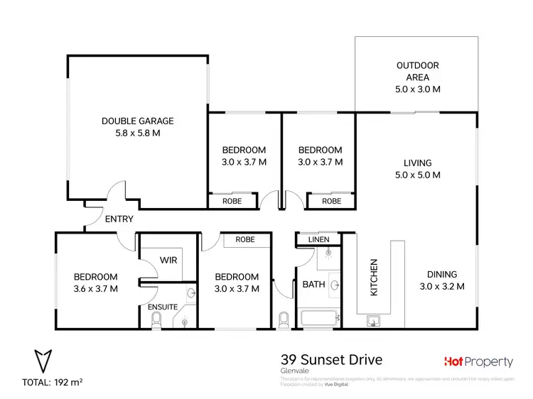 Floorplan of Homely house listing, 39 Sunset Drive, Glenvale QLD 4350