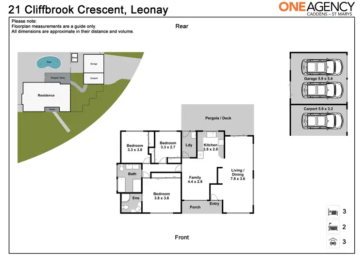 Floorplan of Homely house listing, 21 Cliffbrook Crescent, Leonay NSW 2750