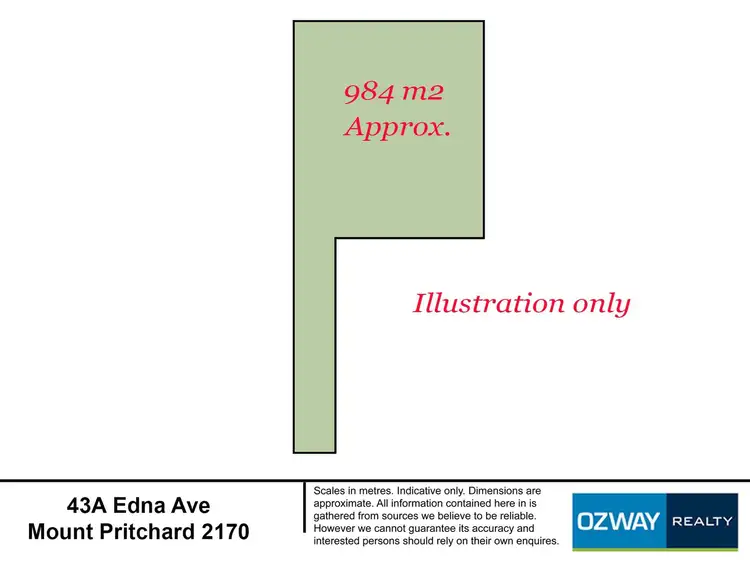 Floorplan of Homely land listing, 43A Edna Avenue, Mount Pritchard NSW 2170
