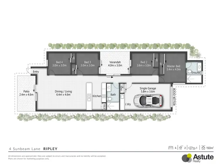 Floorplan of Homely house listing, 4 Sunbeam Lane, Ripley QLD 4306