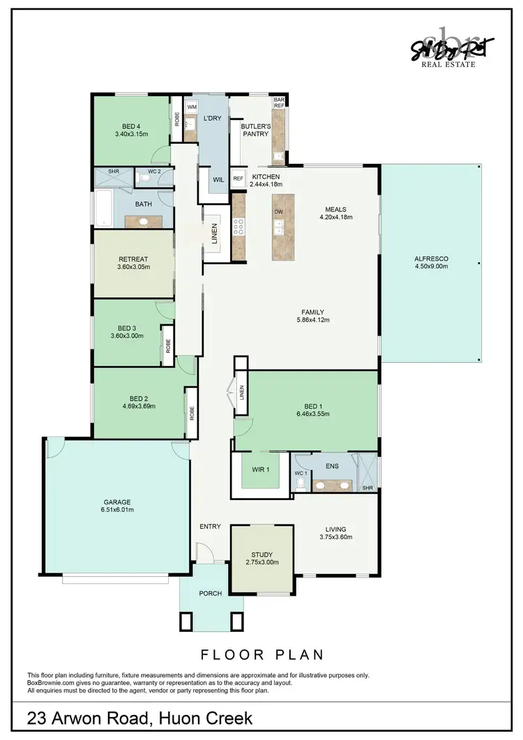 Floorplan of Homely house listing, 23 ARWON ROAD, Huon Creek VIC 3691