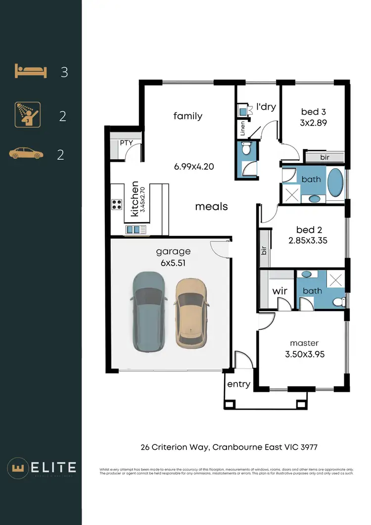 Floorplan of Homely house listing, 26 Criterion Way, Cranbourne East VIC 3977