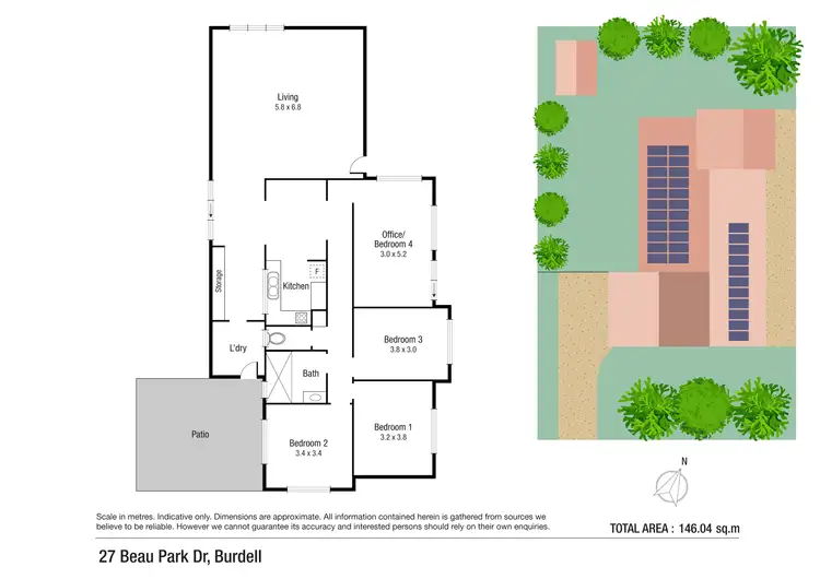 Floorplan of Homely house listing, 27 Beau Park Drive, Burdell QLD 4818