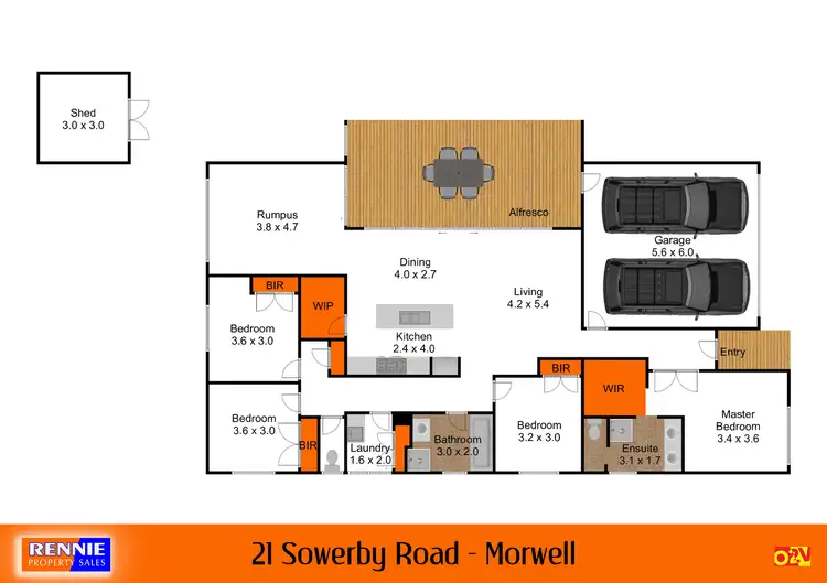 Floorplan of Homely house listing, 21 Sowerby Road, Morwell VIC 3840