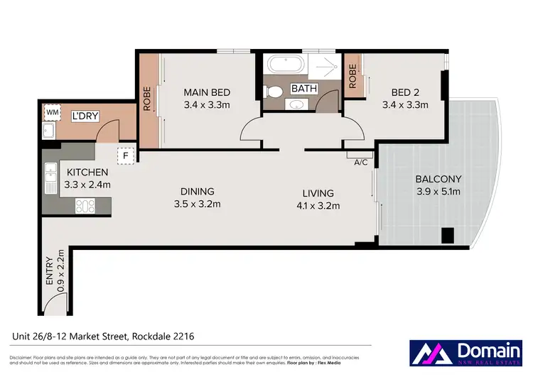 Floorplan of Homely apartment listing, 26/8-12 Market Street, Rockdale NSW 2216