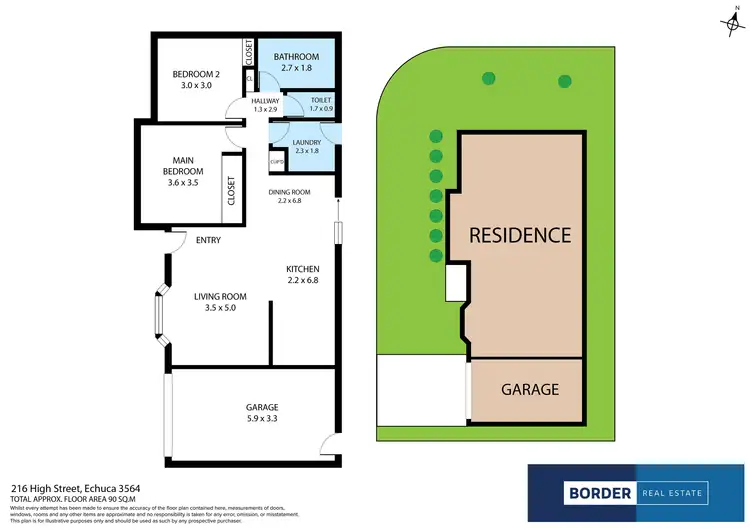 Floorplan of Homely unit listing, 216 High Street, Echuca VIC 3564