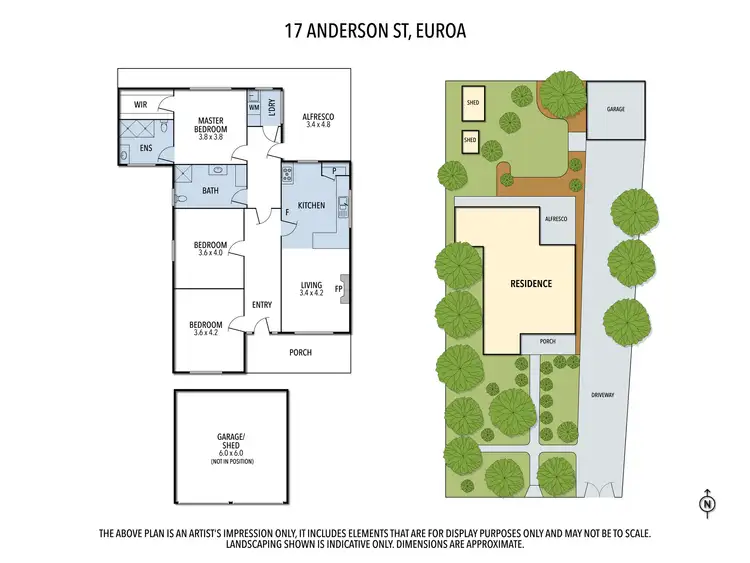Floorplan of Homely house listing, 17 Anderson Street, Euroa VIC 3666