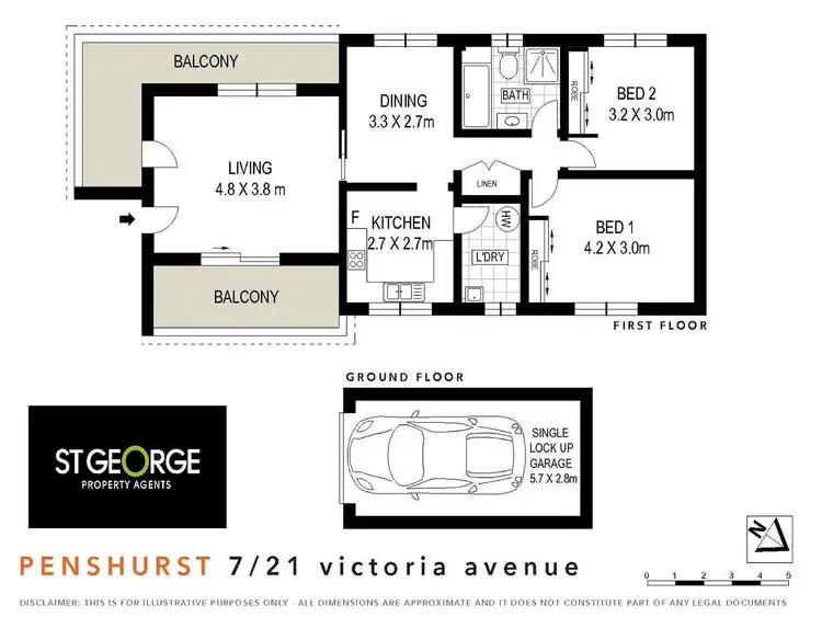 Floorplan of Homely apartment listing, 7/21 Victoria Avenue, Penshurst NSW 2222