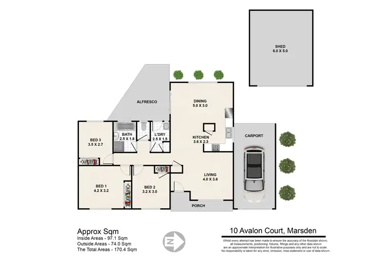 Floorplan of Homely house listing, 10 Avalon Court, Marsden QLD 4132