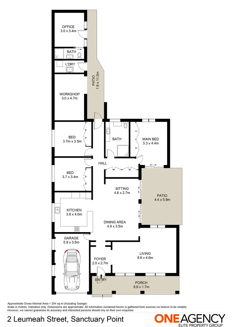Floorplan of Homely house listing, 2 Leumeah Street, Sanctuary Point NSW 2540